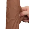 LoveToy SlidingSkin Gode Sliding Skin 23 x 6cm Marron